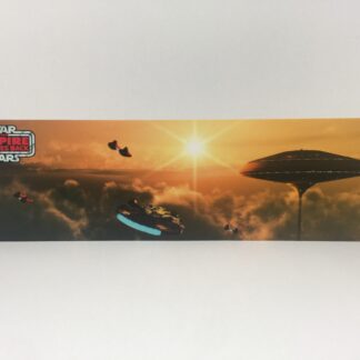 Custom Vintage Star Wars The Empire Strikes Back Cloud City display backdrop diorama scene for use with grey or stand alone