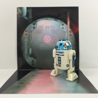 Vintage Star Wars Tantive IV Corridor custom backdrop display diorama for ikea detolf display cabinet