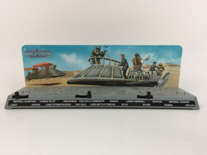 Custom Vintage Star Wars Power Of The Force display backdrop diorama scene for use with grey or stand alone