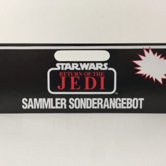 Vintage Star Wars The Return Of The Jedi German / French 4-Pack cardback header display