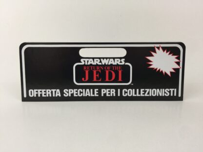 Vintage Star Wars The Return Of The Jedi Italian / English 4-Pack cardback header display