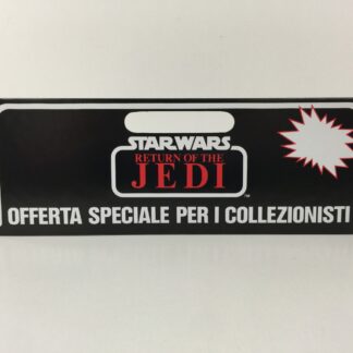 Vintage Star Wars The Return Of The Jedi Italian / English 4-Pack cardback header display